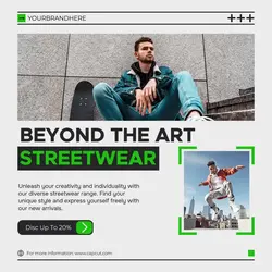 Urban Fashion Brand Item Display Instagram Feed