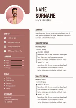 Business Graphic Designer Resume Minimalist