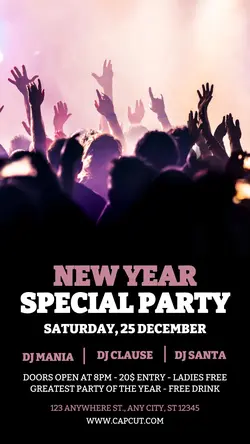 New Year Party Instagram Story