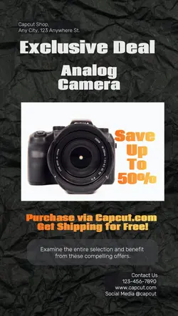 Electronic Camera Sale Instagram Story
