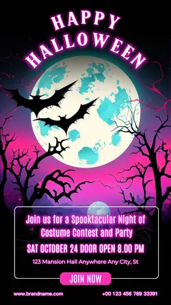 Halloween Costume Party Invitation Instagram Story