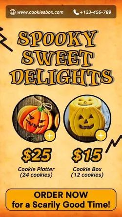 Halloween Cookies Promotion Story Instagram