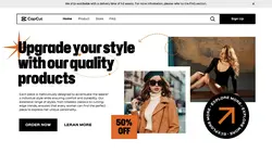 White Modern UI Fashion Store Promotion Website