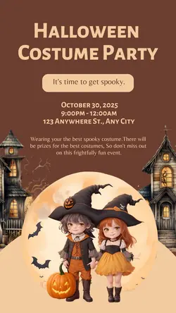 Halloween Costume Party Instagram Story
