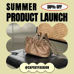 Beige Minimalist Summer Product Launch Instagram Post