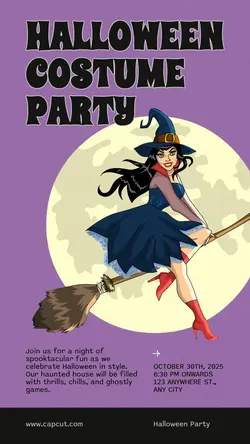 Halloween Costume Party Instagram Story