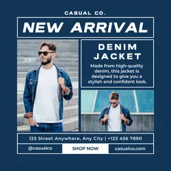 Fashion Men Jacket Product Display Instagram Post