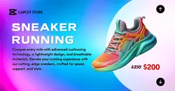 Fashion Industry Sneaker Running Facebook Ads Post