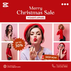 Merry Christmas Sale Instagram Post