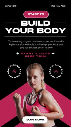 Fitness Gym Promotion Instagram Story