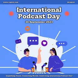 international Podcast day Instagram Post