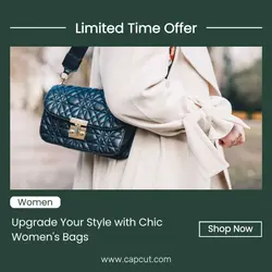 Women bag promotion instagram post