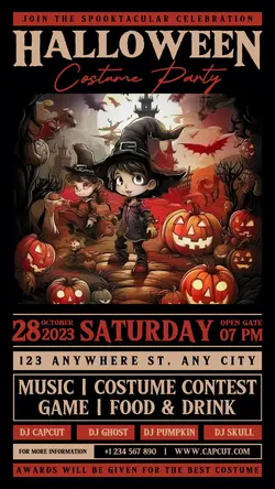 Halloween Costume Party Promotion Instagram Story