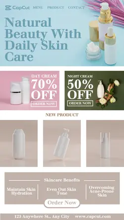 Skincare Promotion Page