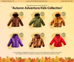 Fashion Kids Autumn Jacket Sale Facebook Post