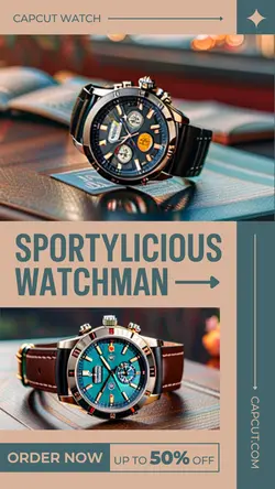 Fashion Sporty Man Watch Sale Promotion