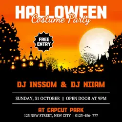 Halloween Costume Party Instagram Post