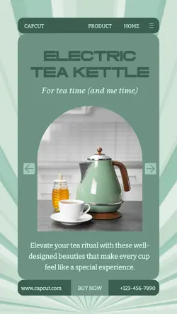 Electric Tea Kettle Promotion Instagram Story