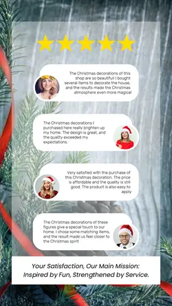 Customer Feedback Christmas Product Instagram Story