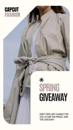 White Modern Fashion Promo Instagram Story