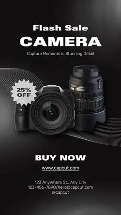 Electronic Camera Sale Instagram Story
