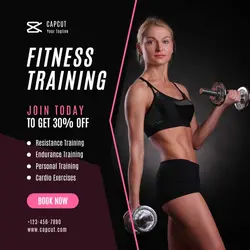 Workout & Fitness Imstagram Post