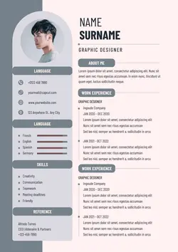 Business Graphic Designer Resume Minimalist