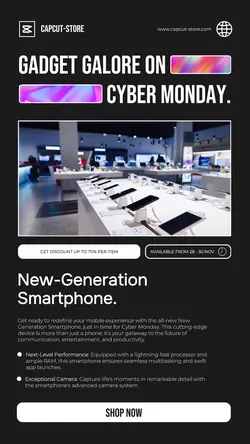 Cyber Monday Sale Event Instagram Story