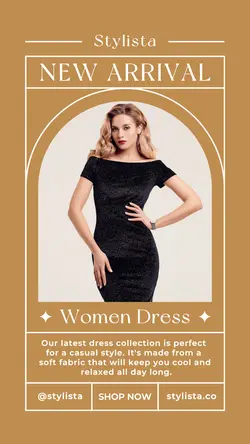 Women Dress Product Display Instagram Story