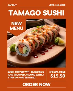 Food Sushi Display Instagram Post