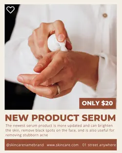 Skincare New Product Display Instagram Feed