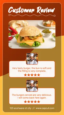 Food and Beverage Customer Review Instagram Story