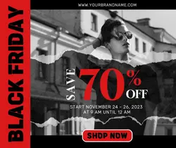 Black Friday Promotion Facebook Post