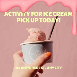 Ice Cream Gourmet Event Promotion