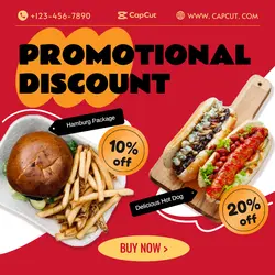 food hot dog sale flyer promotion style
