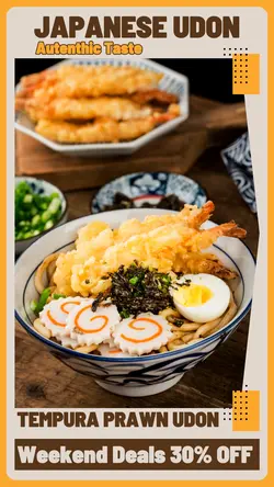 Food Japanese Udon Weekend Deals Instagram Story