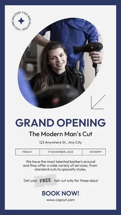 Beauty & Personal Care Barber Instagram Story