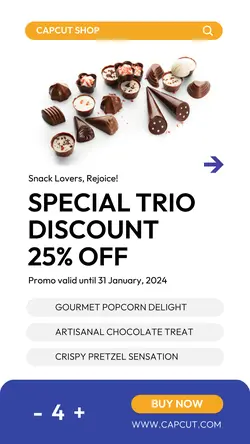 Food & Beverages Snack Promotion Instagram Story