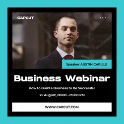 Business Webinar Instagram Post