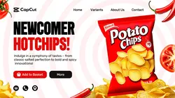 Food New Potato Chips Promo Page
