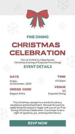 Other Industries Christmas Dinner Invitation