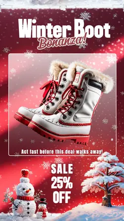 January Track Winter Sale Instagram Story