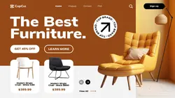 Modern UI Furniture Promotion Website