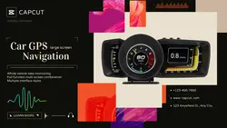 Electronic products Car GPS  Product display cool 