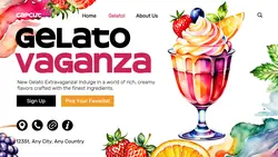 Food New Gelato Promo Page