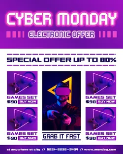 Cyber Monday Sale Promotion for Instagram Portrait