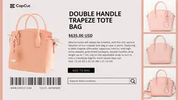 Fashion Industry Bag Display Product Twitter Post