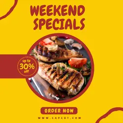 Food Weekend Special Promotion Instagram Post