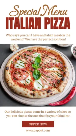 Food Italian Pizza Sale Instagram Story