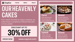 Cake Menu Promotion YouTube Thumbnail